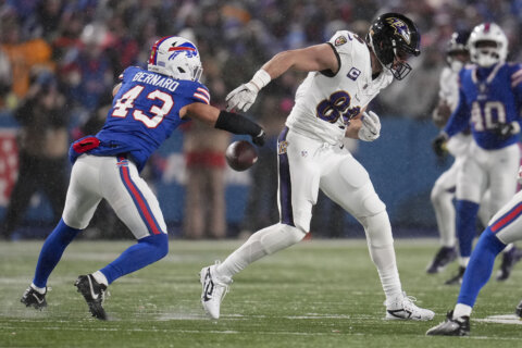 Bills fans raise nearly $80,000 for charitable cause of Ravens’ Andrews after dropped 2-point try