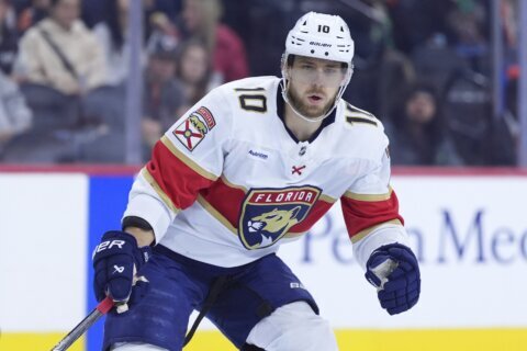A.J. Greer is making his Stanley Cup Final debut for the Florida Panthers in Game 3